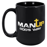 Man Up God's Way Coffee Mug - Man Up God's Way
